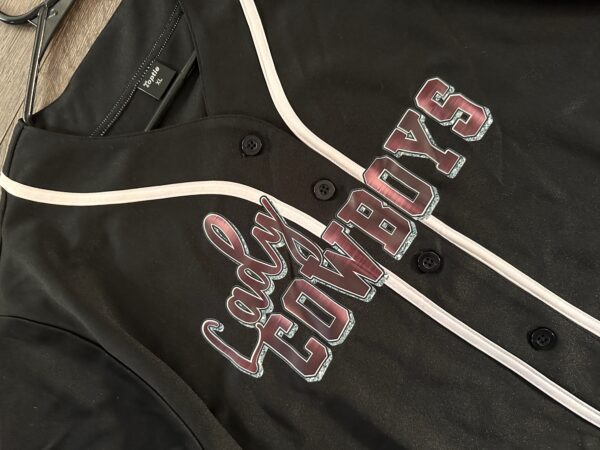 Lady Cowboys Jersey - Black - Image 2