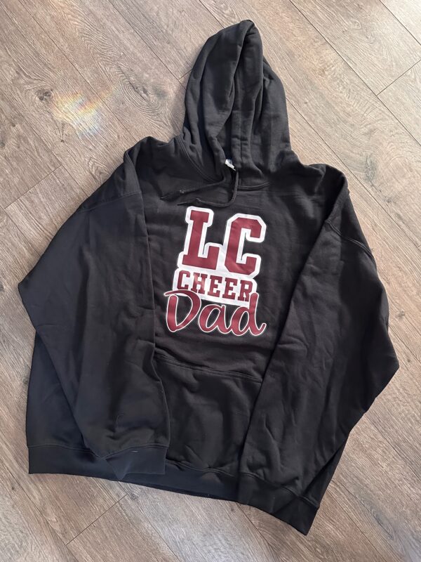 LC Cheer Dad Hoodie - Black|2XL